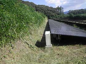 太陽光発電施設の草刈り